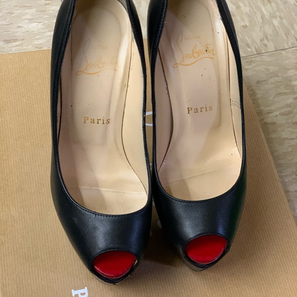 160 open toe Christian Louboutin  heels